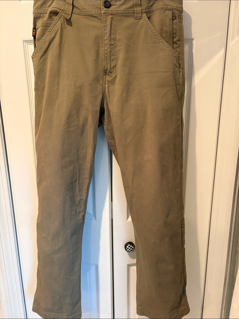 Timberland Pro Men's Tan/Green Chinos Athletic Straight Fit 36/30